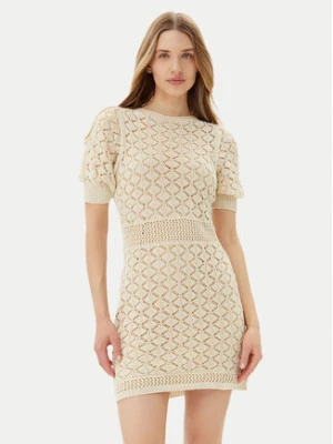 TWINSET Sukienka dzianinowa 251TT3172 Beżowy Regular Fit