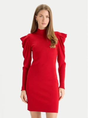 TWINSET Sukienka dzianinowa 252AT3010 Czerwony Slim Fit