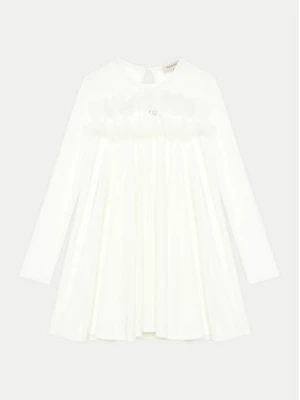 TWINSET Sukienka elegancka 242GJ2101 Biały Regular Fit