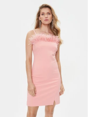 TWINSET Sukienka koktajlowa 232TP2490 Różowy Slim Fit
