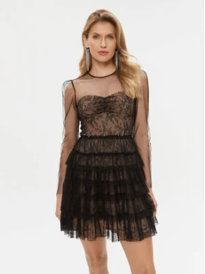 TWINSET Sukienka koktajlowa 232TT2071 Czarny Regular Fit