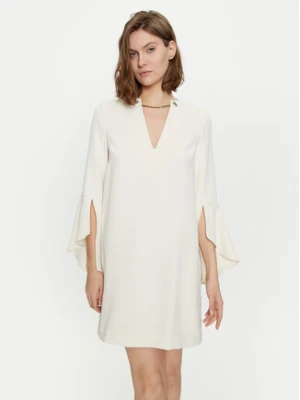 TWINSET Sukienka koktajlowa 241TP2292 Écru Straight Fit