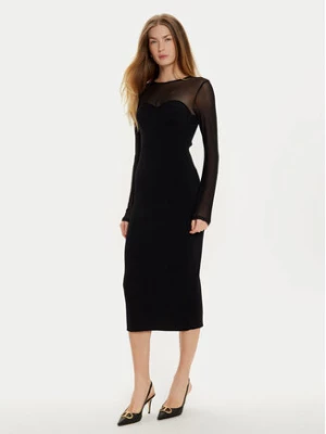 TWINSET Sukienka koktajlowa 242AT3040 Czarny Slim Fit