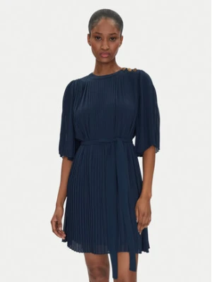 TWINSET Sukienka koktajlowa 251TP2051 Granatowy Loose Fit