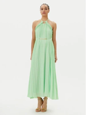 TWINSET Sukienka koktajlowa 251TP2332 Zielony Regular Fit