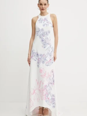 Twinset sukienka kolor biały maxi prosta 251AQ2131