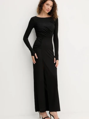 Twinset sukienka kolor czarny maxi dopasowana 252TF2030