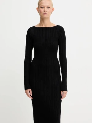 Twinset sukienka kolor czarny mini dopasowana 252TT3220