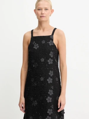 Twinset sukienka kolor czarny mini rozkloszowana 252TP2142