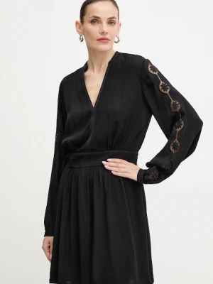 Twinset sukienka kolor czarny mini rozkloszowana 252TP2150