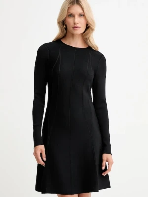 Twinset sukienka kolor czarny mini rozkloszowana 252TP3640