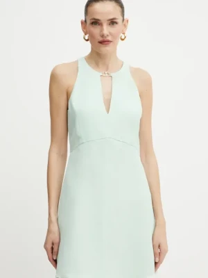 Twinset sukienka kolor zielony mini dopasowana 251TT2305