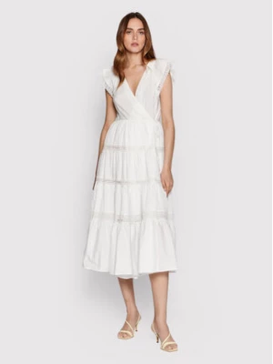TWINSET Sukienka letnia 221TT2030 Biały Regular Fit