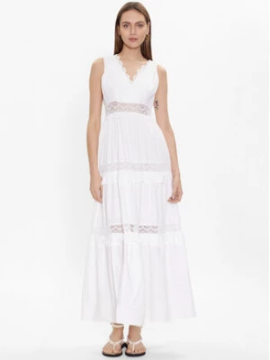 TWINSET Sukienka letnia 231TT2150 Biały Regular Fit