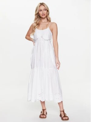TWINSET Sukienka letnia 231TT2300 Biały Regular Fit
