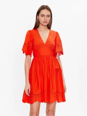 TWINSET Sukienka letnia 231TT2301 Pomarańczowy Regular Fit
