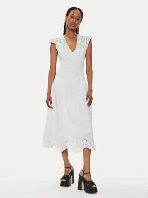 TWINSET Sukienka letnia 241TT2330 Biały Regular Fit
