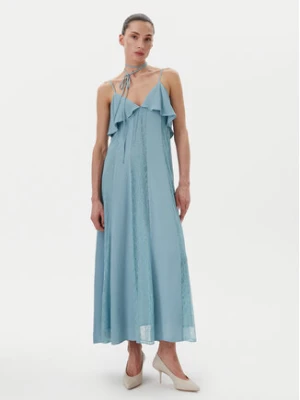 TWINSET Sukienka letnia 251TP2412 Niebieski Regular Fit