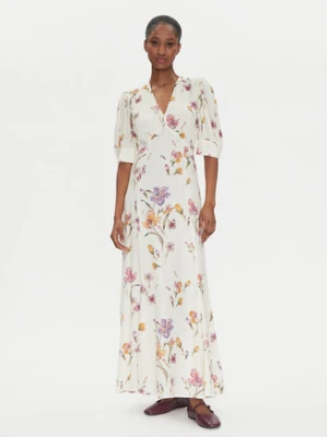 TWINSET Sukienka letnia 251TP2770 Écru Slim Fit