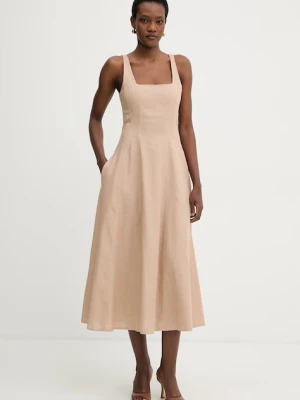 Twinset sukienka letnia z lnem