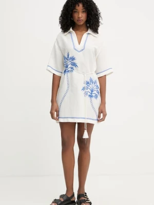 Twinset sukienka letnia z lnem