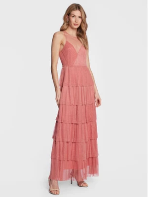 TWINSET Sukienka wieczorowa 231TP2443 Różowy Regular Fit
