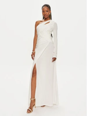 TWINSET Sukienka wieczorowa 241TP2740 Biały Slim Fit
