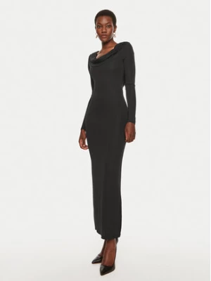 TWINSET Sukienka wieczorowa 242TF2150 Czarny Slim Fit