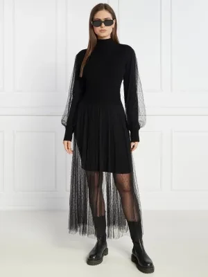 TWINSET Sukienka | z dodatkiem wełny i kaszmiru