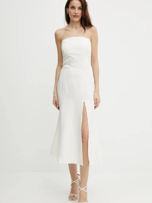 Twinset sukienka z domieszką lnu