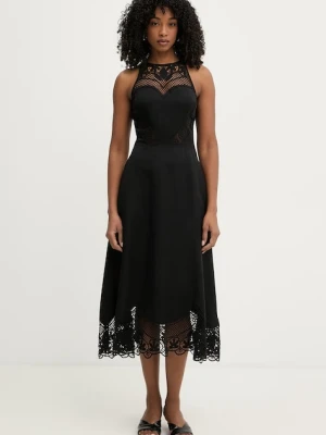 Twinset sukienka z lnem