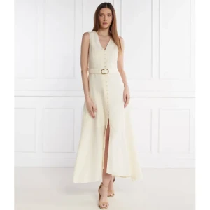 TWINSET Sukienka z paskiem | z dodatkiem lnu