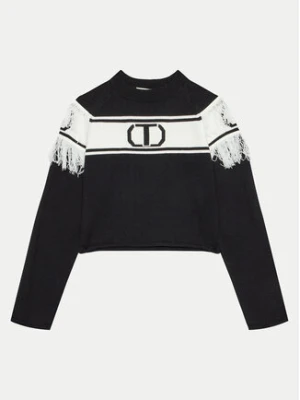 TWINSET Sweter 242GJ3163 Czarny Regular Fit