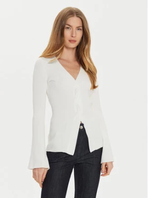 TWINSET Sweter 242TT3023 Écru Slim Fit