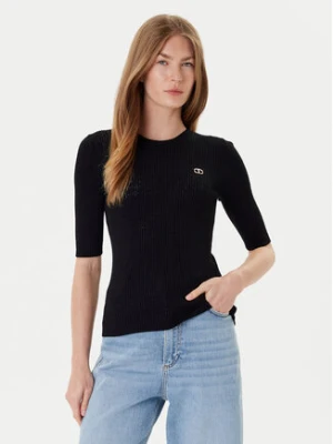 TWINSET Sweter 252TP3240 Czarny Regular Fit