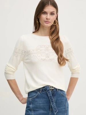 Twinset sweter damski kolor beżowy lekki 251TP3432