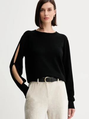 Twinset sweter damski kolor czarny lekki 252TF3032