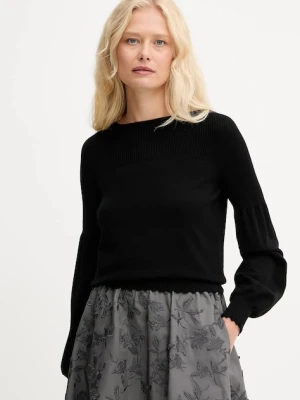 Twinset sweter damski kolor czarny lekki 252TP3061