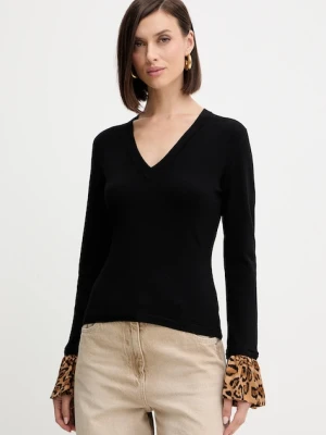 Twinset sweter damski kolor czarny lekki 252TP3154