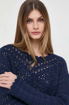 Twinset sweter damski kolor granatowy
