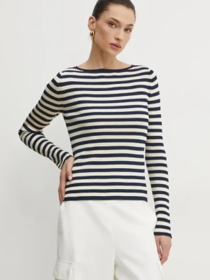 Twinset sweter damski kolor granatowy lekki 251TP3471