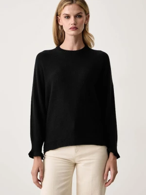 Twinset sweter damski z wełną czarny