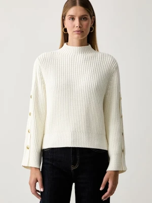 Twinset sweter damski z wiskozą beżowy
