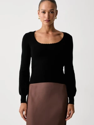 Twinset sweter damski z wiskozą czarny