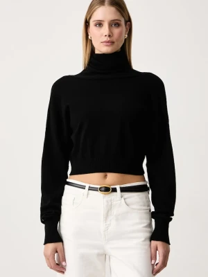 Twinset sweter damski z wiskozą czarny