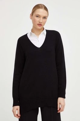 Twinset sweter kaszmirowy kolor czarny lekki