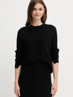 Twinset sweter wełniany damski kolor czarny lekki 252TP3495