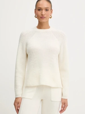 Twinset sweter z dodatkiem alpaki damski kolor beżowy 252TT3060