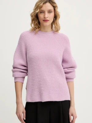 Twinset sweter z dodatkiem alpaki damski kolor różowy 252TT3060