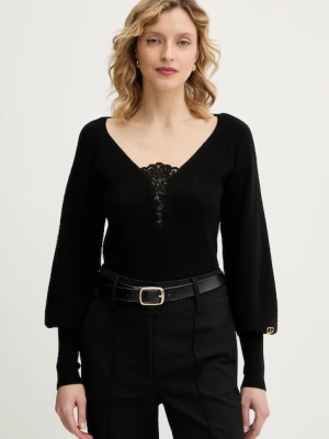 Twinset sweter z dodatkiem wełny